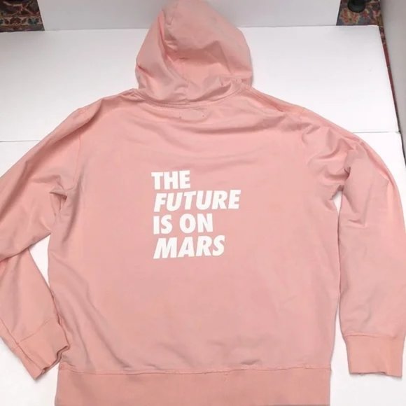 The Future Is On Mars (TFIOM) Hoodie - Peach / Pink - Picture 1 of 11